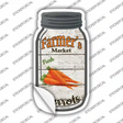 Carrots Farmers Market Novelty Mason Jar Sticker Decal