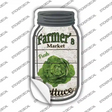 Lettuce Farmers Market Novelty Mason Jar Sticker Decal