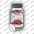 Cherries Farmers Market Novelty Mason Jar Sticker Decal