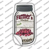 Cherries Farmers Market Novelty Mason Jar Sticker Decal