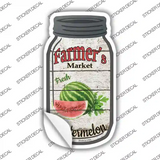 Watermelon Farmers Market Novelty Mason Jar Sticker Decal