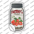Strawberries Farmers Market Novelty Mason Jar Sticker Decal