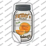 Cantaloupe Farmers Market Novelty Mason Jar Sticker Decal