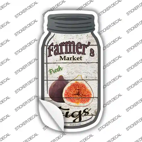 Figs Farmers Market Novelty Mason Jar Sticker Decal