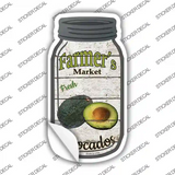 Avocados Farmers Market Novelty Mason Jar Sticker Decal
