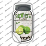 Limes Farmers Market Novelty Mason Jar Sticker Decal