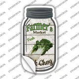 Bok Choy Farmers Market Novelty Mason Jar Sticker Decal
