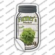 Parsley Farmers Market Novelty Mason Jar Sticker Decal