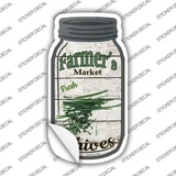 Chives Farmers Market Novelty Mason Jar Sticker Decal