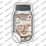 Ginger Farmers Market Novelty Mason Jar Sticker Decal