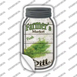 Dill Farmers Market Novelty Mason Jar Sticker Decal