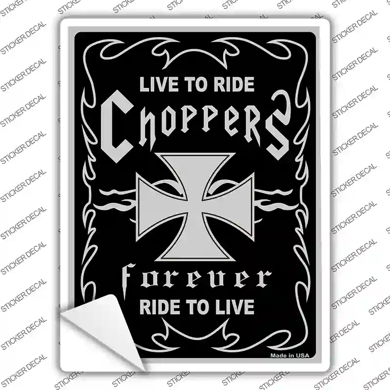 Live To Ride Novelty Rectangle Sticker Decal