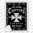 Live To Ride Novelty Rectangle Sticker Decal