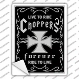 Live To Ride Novelty Rectangle Sticker Decal