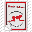 Shady Saloon Novelty Rectangle Sticker Decal