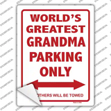 Worlds Greatest Grandma Novelty Rectangle Sticker Decal