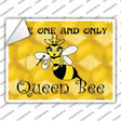Queen Bee Horizontal Gold Novelty Rectangle Sticker Decal
