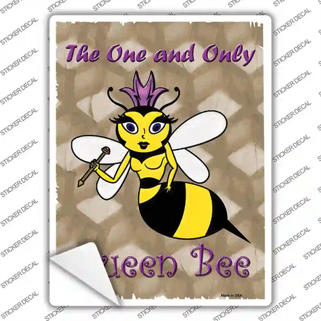 Queen Bee Novelty Rectangle Sticker Decal