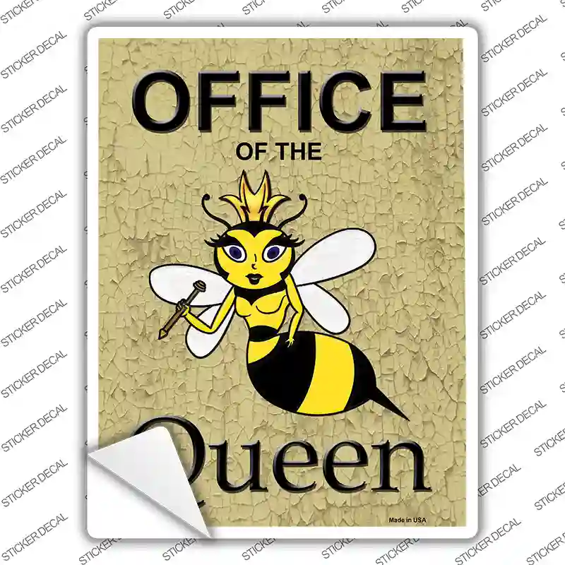 Office Of The Queen Novelty Rectangle Sticker Decal