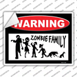 Zombie Family Novelty Rectangle Sticker Decal