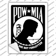 POW MIA Novelty Rectangle Sticker Decal
