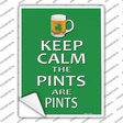 Pints Novelty Rectangle Sticker Decal