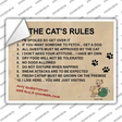 The Cats Rules Novelty Rectangle Sticker Decal
