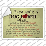 Dog Lover Novelty Rectangle Sticker Decal