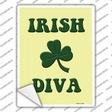 Irish Diva Novelty Rectangle Sticker Decal