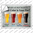 What Color Is Your Pee Novelty Rectangle Sticker Decal