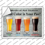 What Color Is Your Pee Novelty Rectangle Sticker Decal