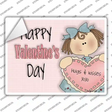 Happy Valentines Day Novelty Rectangle Sticker Decal