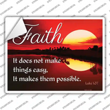 Faith Novelty Rectangle Sticker Decal