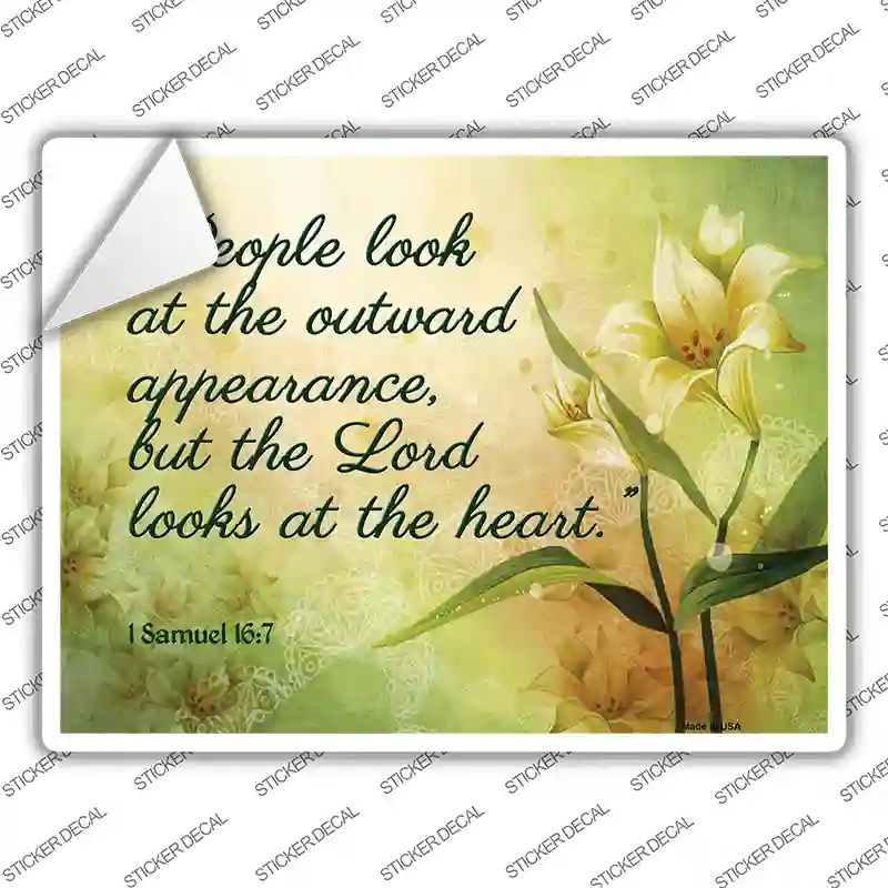 Lord Looks At The Heart Novelty Rectangle Sticker Decal