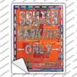 Quilter Only Orange Novelty Rectangle Sticker Decal