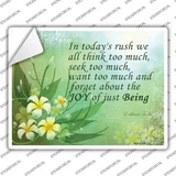 Todays Rush We Forget Novelty Rectangle Sticker Decal