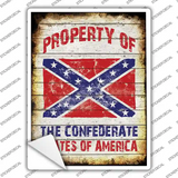 Property Of Confederate States Novelty Rectangle Sticker Decal