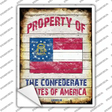 Property Of Georgia Novelty Rectangle Sticker Decal