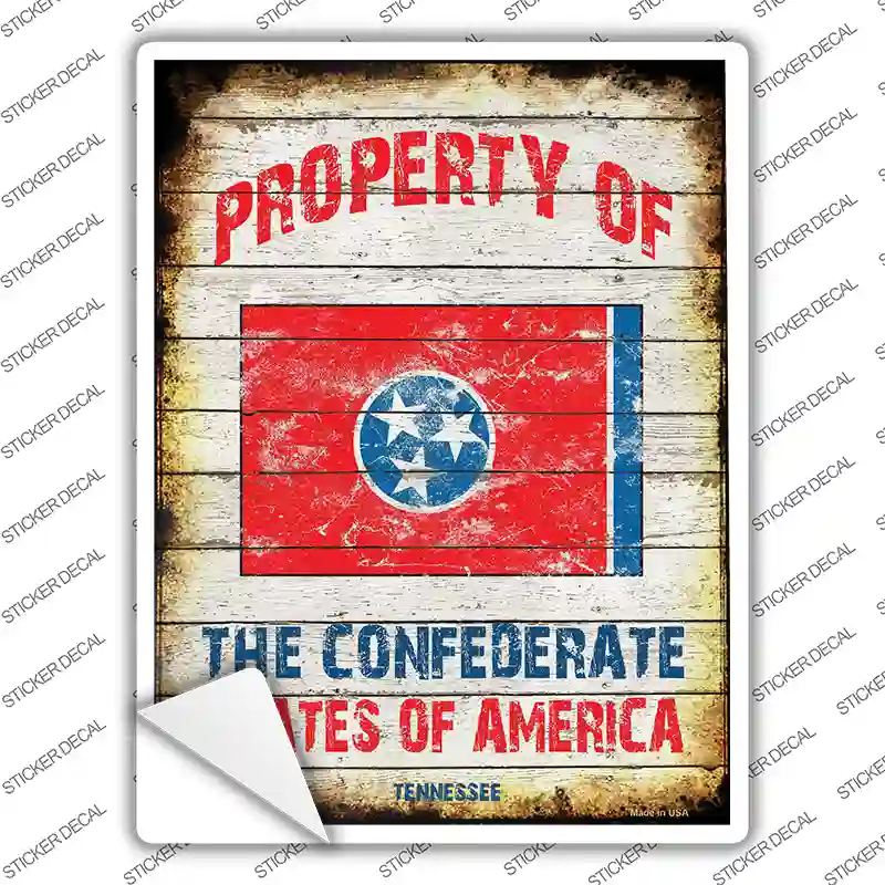 Property Of Tennessee Novelty Rectangle Sticker Decal