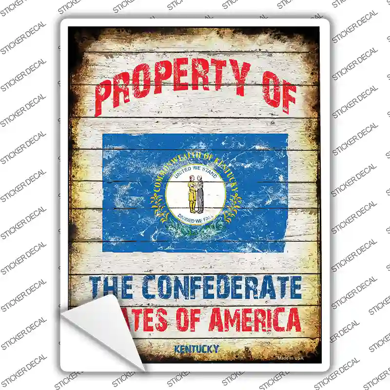 Property Of Kentucky Novelty Rectangle Sticker Decal
