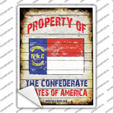 Property Of North Carolina Novelty Rectangle Sticker Decal