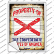 Property Of Alabama Novelty Rectangle Sticker Decal