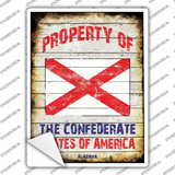 Property Of Alabama Novelty Rectangle Sticker Decal