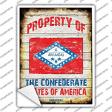 Property Of Arkansas Novelty Rectangle Sticker Decal