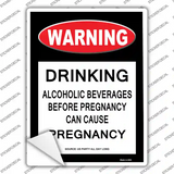 Drinking May Cause Pregnancy Novelty Rectangle Sticker Decal