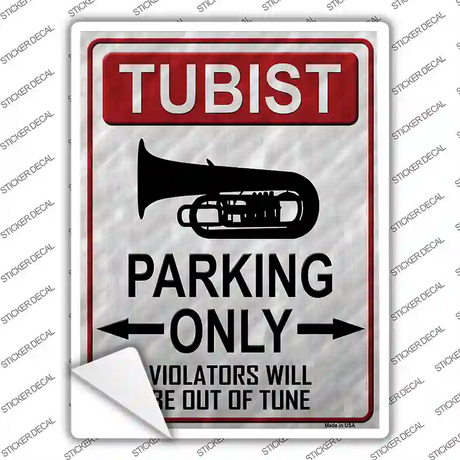 Tubist Parking Novelty Rectangle Sticker Decal