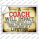 A Coach Novelty Rectangle Sticker Decal