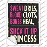 Suck It Up Princess Novelty Rectangle Sticker Decal