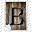 Letter B Novelty Rectangle Sticker Decal