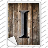 Letter I Novelty Rectangle Sticker Decal